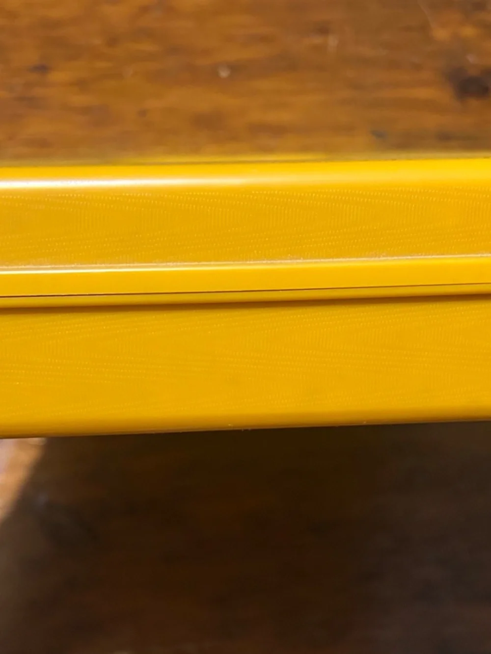 Wil-Hold  Wilson Plastic Thread Bobbin Sewing Box Mustard